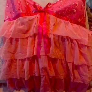 Pink baby doll I wore it with jeans on date night